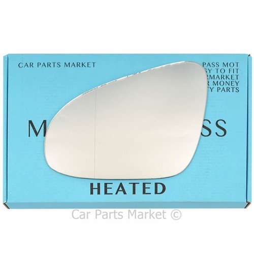 Left Passenger side Wide Angle Wing mirror glass for Toyota Aygo 2014