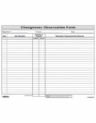 Quick Changeover: Observation Form : Observation Form Enna - Image 2
