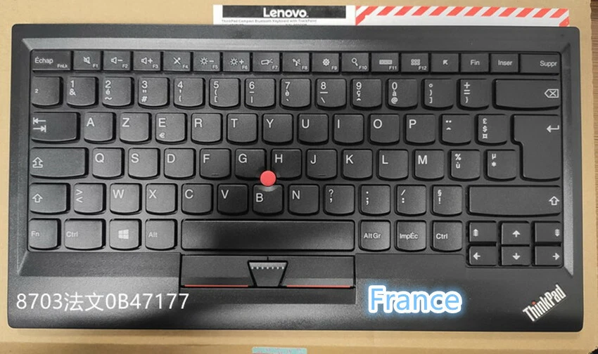 New Lenovo ThinkPad small red dot Bluetooth wireless keyboard kt-1255 (France) New Lenovo ThinkPad small red dot Bluetooth wireless keyboard kt-1255 (France)