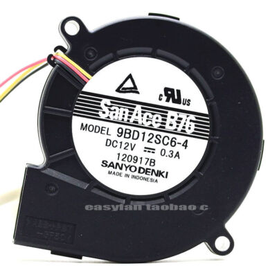       B76 Blower   9BD12SC6 3-Wire     12V 0.3A Nex  SataBeast / #E9*