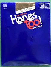 Hanes Too Control Top Pantyhose Little Color Size C-D Style 136 H11-0854 1986