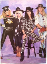 POISON BRET MICHAELS C.C RIKKI BOBBY VTG 1980'S MAGAZINE PINUP POSTER CLIPPING A