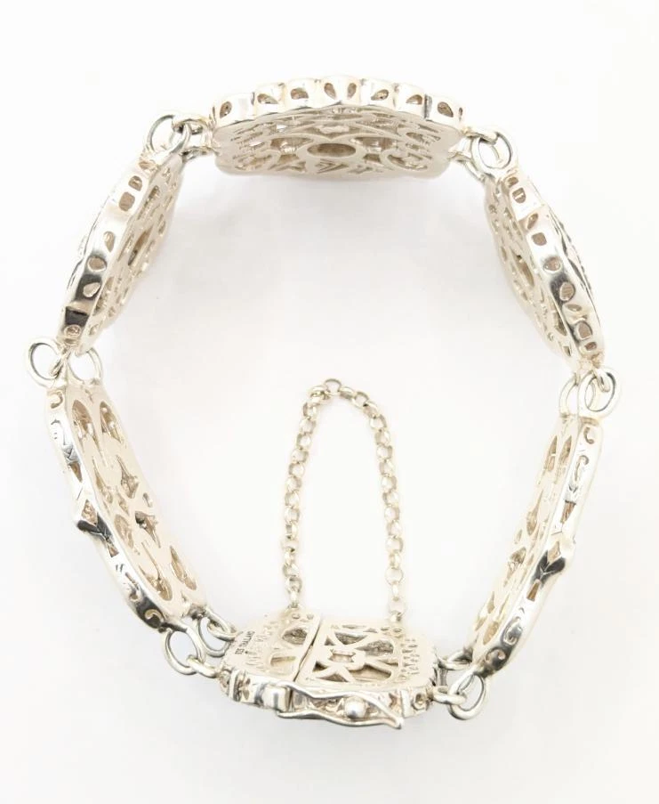 7" Silpada Storybook B2907 Fashion Bracelet 925 Sterling Silver 48.9g Safety - Image 4 of 4
