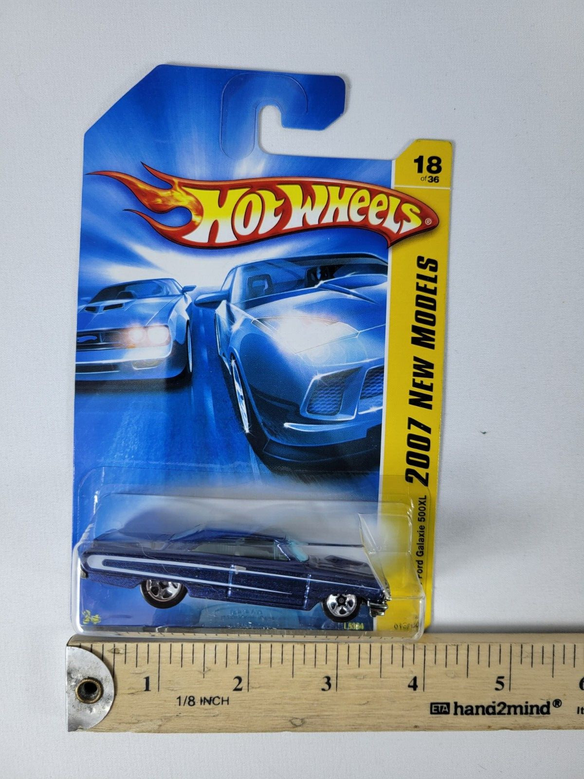 Hot Wheels 2007 New Models 18/36 Blue 1964 Ford Galaxie 500XL #18/180