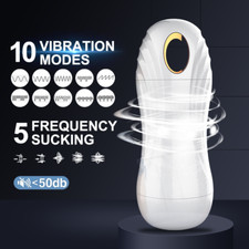 Masturbater Automatic HandsFree Sucking Vibrating Male Cup Stroker Men Lubricant