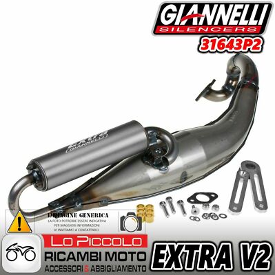 Giannelli Extra V2 Exhaust For Malaguti F12 Phantom Air 94 01