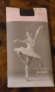 Girls ABT American Ballet Theatre SPOTLIGHTS BALLET Black TIGHTS ~ Medium
