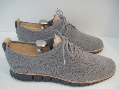 Cole Haan Zerogrand Gray Stitch Ironstone Wingtip Casual Shoes C28892 10 1/2 M