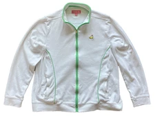 Magnolia Lane Masters Jacket Womens L Full Zip Golf Gear Embroidery Pockets