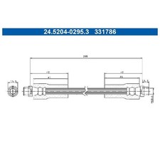 2x Bremsschlauch 23937782 vorne für Audi A4 B5 8D2 8D5 A6 C5 4B2 4B5