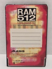 Alesis 512 Ram 8 Bank Program Card 512K Soundbridge For QS Synthesizers