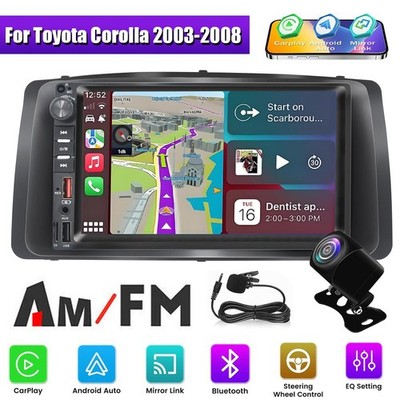 Apple Carplay For Toyota Corolla 2003-2008 Car Stereo Radio Android Auto GPS BT