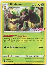 Rillaboom (Prerelease) SWSH006 Holo Promo Sword & Shield Promo Pokemon Holo NM on eBay