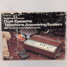 NEW 1986 Radio Shack Dual Cassette Answering Machine Duofone TAD-311 w Box