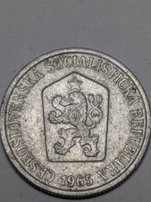 Czechoslovakia Czechia Czech Coin 10  Haleru (Koruna) Aluminium 1965