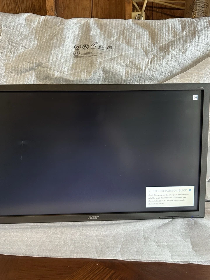 Acer XFA240 bmjdpr 24 inch TN LCD Monitor - Black (UM.FX0AA.004) - Image 4 of 4