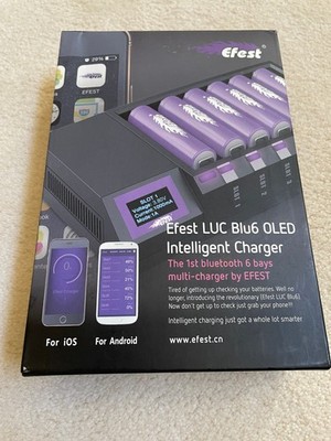 Efest luc blu6 Oled Intelligent Charger  (Brand New  Original Owner)