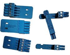 Extron 2 5 Pin Blue Phoenix Connector w Cable Rest 10-703-10LF 12LF Lot 3 each