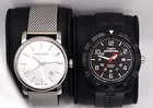 Vintage 2 Mens Watches Wenger Swiss Made Timex Expedition Indiglo