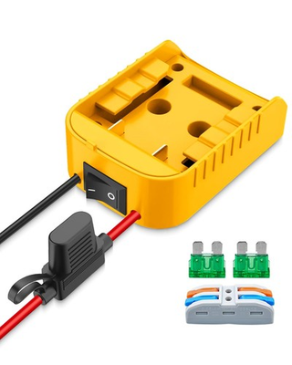 #ad #ad DeWalt 20V Power Wheel Adapter Kit Voltage Regulator amp; Fuse for RC DIY Toys $8.75