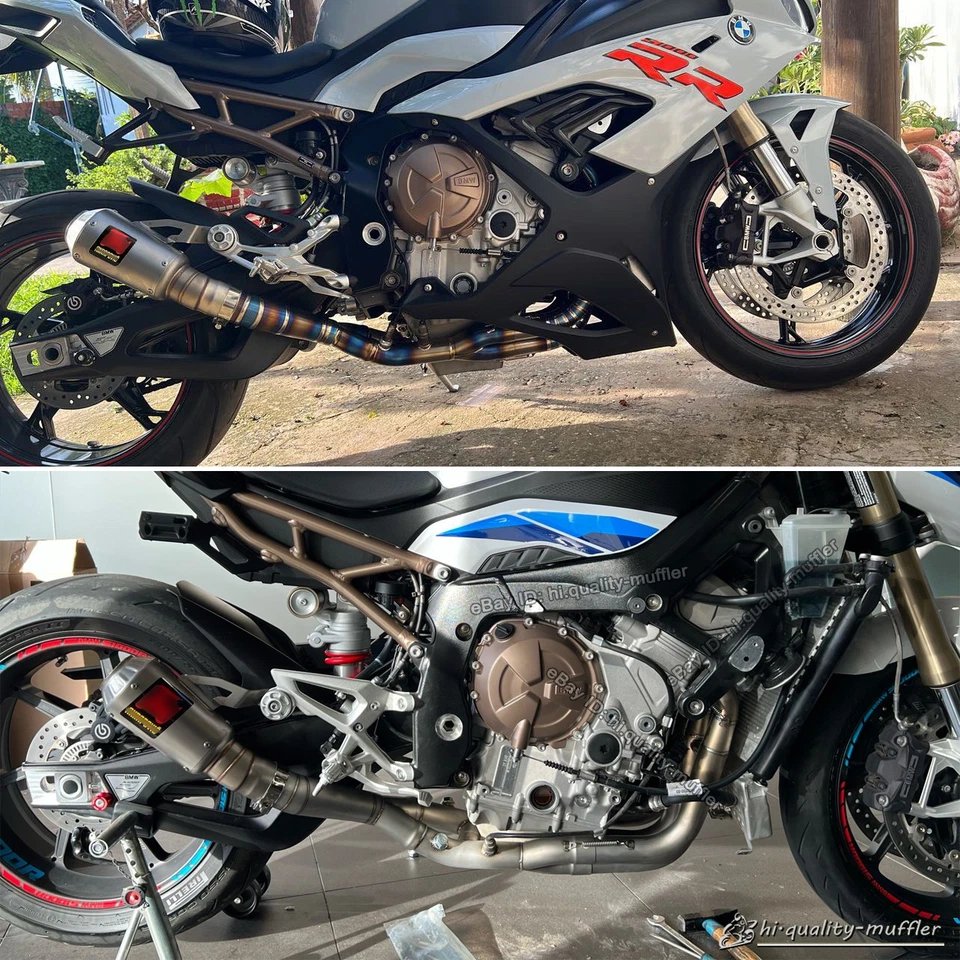 Exhaust System Midd Pipe Link Muffler For BMW S1000R 2021-2025 S1000RR 2019-2025 - Image 2 of 4