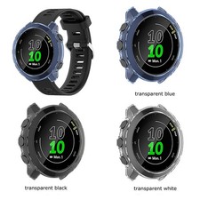 For Garmin Forerunner 55/158 Protective Bumper Case Screen Protectors Cover TPU