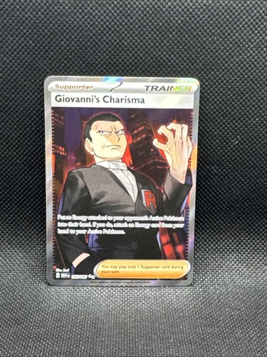 Giovanni's Charisma 197/165 Full Art Ultra Rare Pokemon 151 Card NM