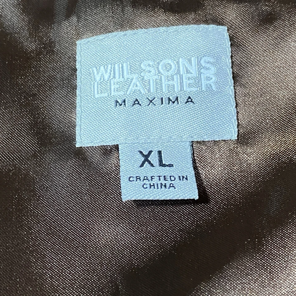 NUEVO CON ETIQUETAS DE COLECCIÓN Mujeres XL Calce Ajustado Wilson Cuero Máxima Marrón Dorado Rayas Gamuza Chaleco Foto 3 de 4