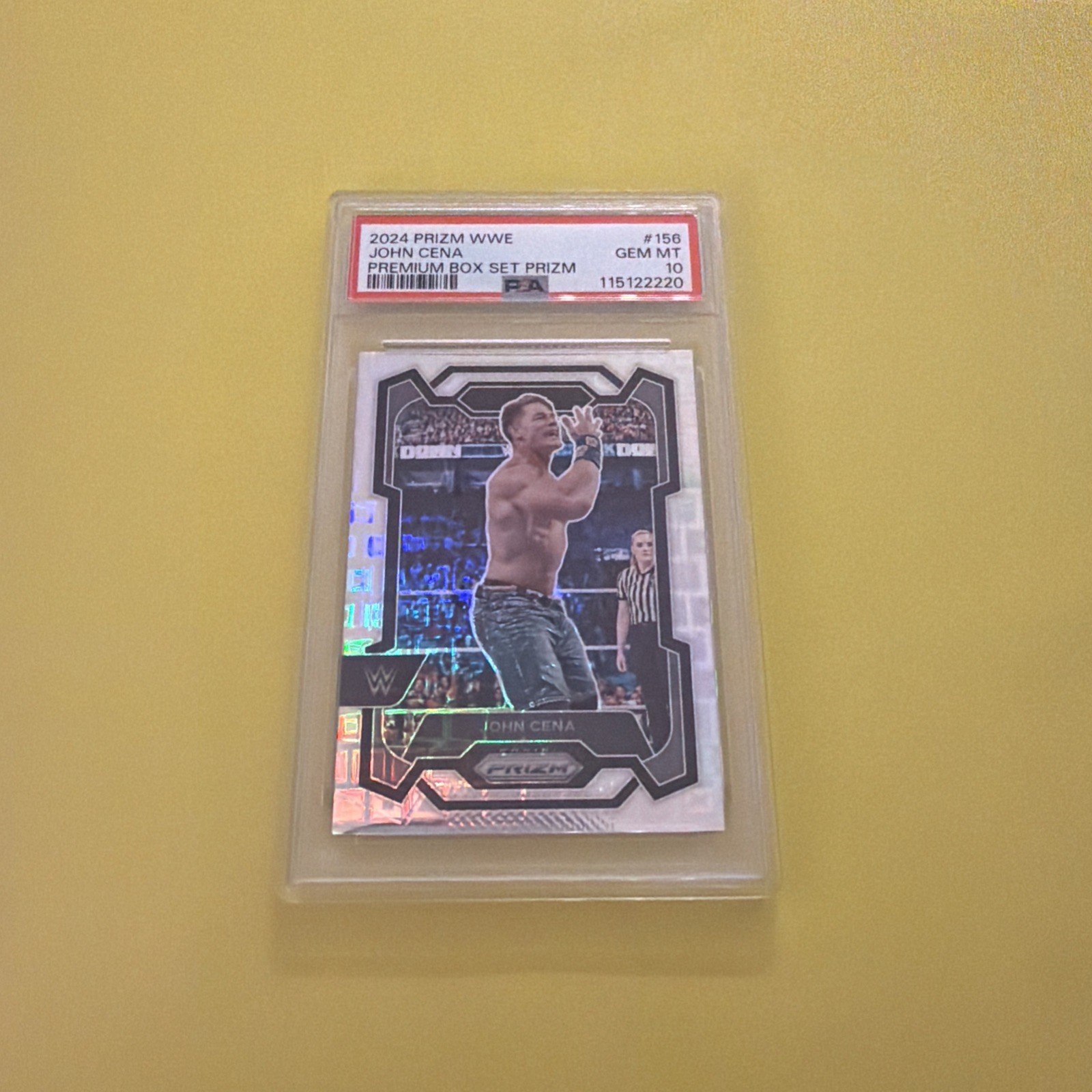 2024 Prizm WWE John Cena Premium Box Set Prizm  PSA 10 /199