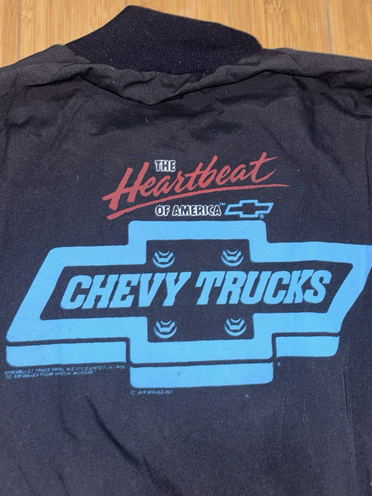 VTG 80s Chevrolet Heartbeat of America Men’s Button Up Bomber Jacket Size Large - product detail image 4