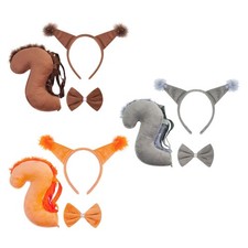 Animal Tail Costume Kit Cosplay Hair Styling Accessories Hairband for Christmas