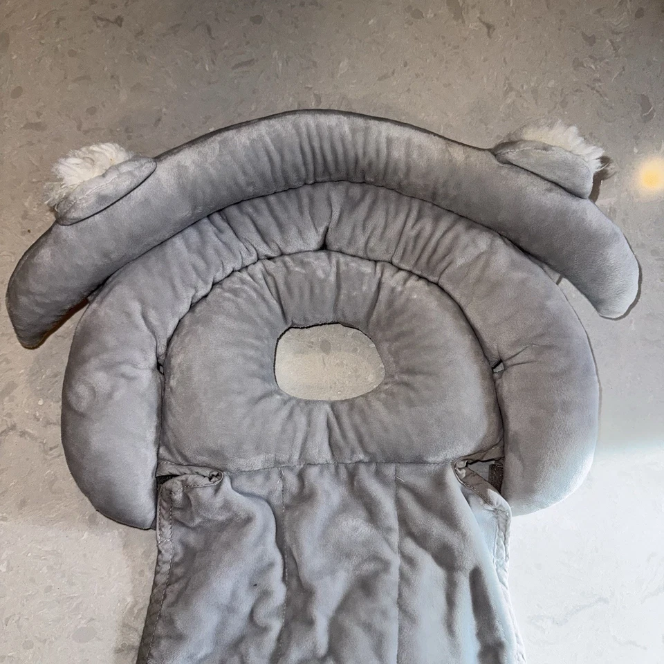 Pottery Barn Kids Soporte Cabeza de Amapola Nido Noggin para Bebés Orejas de Oso Gris Foto 2 de 4