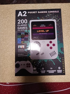 Shockwave A2 Pocket Gaming Console White 200 Games Controller