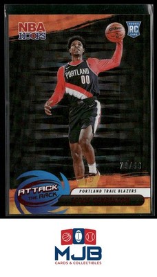 2023-24 Hoops Scoot Henderson Attack the Rack Hyper Red #/99 Rookie #4