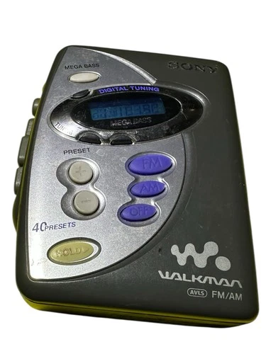 Vintage Sony Walkman FM/AM Radio Cassette Player – Mega Bass – For Parts/Repair