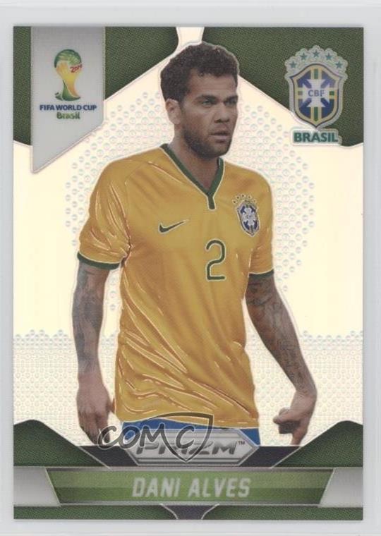 2014 Panini Prizm World Cup Silver Prizm Dani Alves #105 07r2