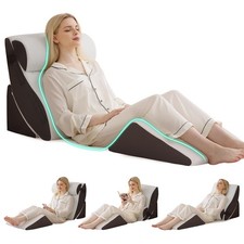 4PCS Wedge Pillow Set for After Surgery, Orthopedic Bed Wedge Pillow for Back...