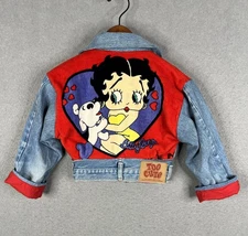 Vintage Betty Boop Jean Jacket Infant Size 18 Too Cute 80’s Made In USA