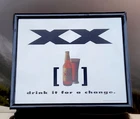 🚨VINTAGE 1993 DOS Equis XX Beer Sign Mirror 20.5”x17.5” Drink It For A Change🍺