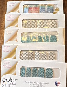 Color Street Nail Polish Strips Multicolor Glitter 0.09 oz / 0.03 oz