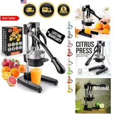 Citrus Juicer Manual Orange Lemon Lime Fruit Squeezer Heavy-Duty Dishwasher Safe