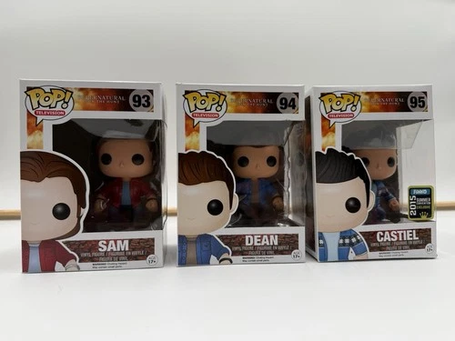 Funko Pops! Sam & Dean, Castiel Supernatural 93, 94 & 95