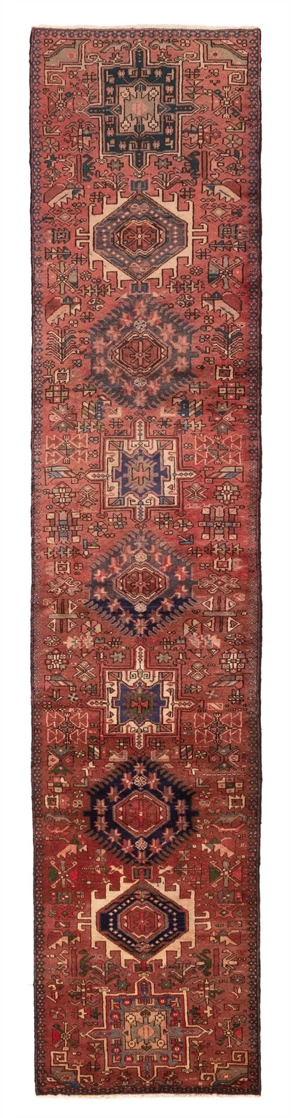 Vintage Hand-knotted Runner Rug 2'9" x 14'1" Traditional Oriental Wool Carpet
Opens in a new window