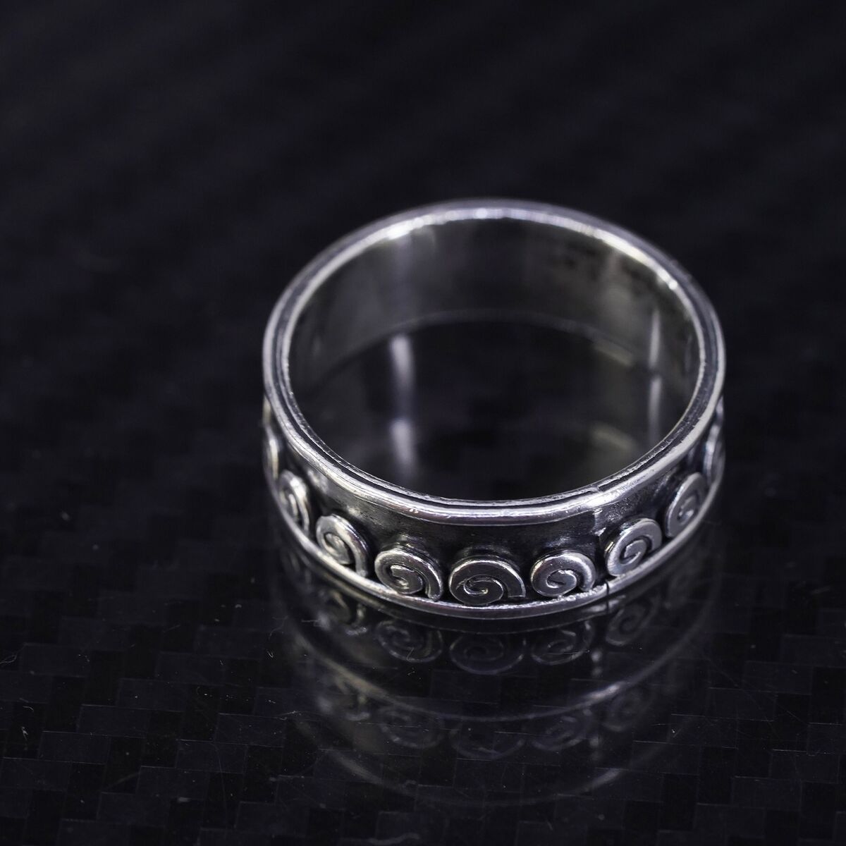 size 7, vintage Mexico sterling silver 950 handmade ring size 7, vintage Mexico sterling silver 950 handmade ring