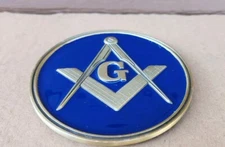 Masonic Batesville LifeStories Keepsake Brass Magnetic Funeral Casket Medallion