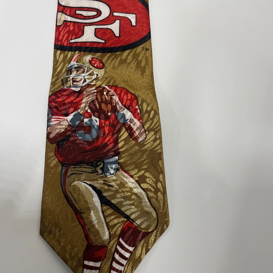 SAN FRANCISCO 49ER'S Classic Silk Tie. Team NFL. Forty Niner's - Image 3 of 4