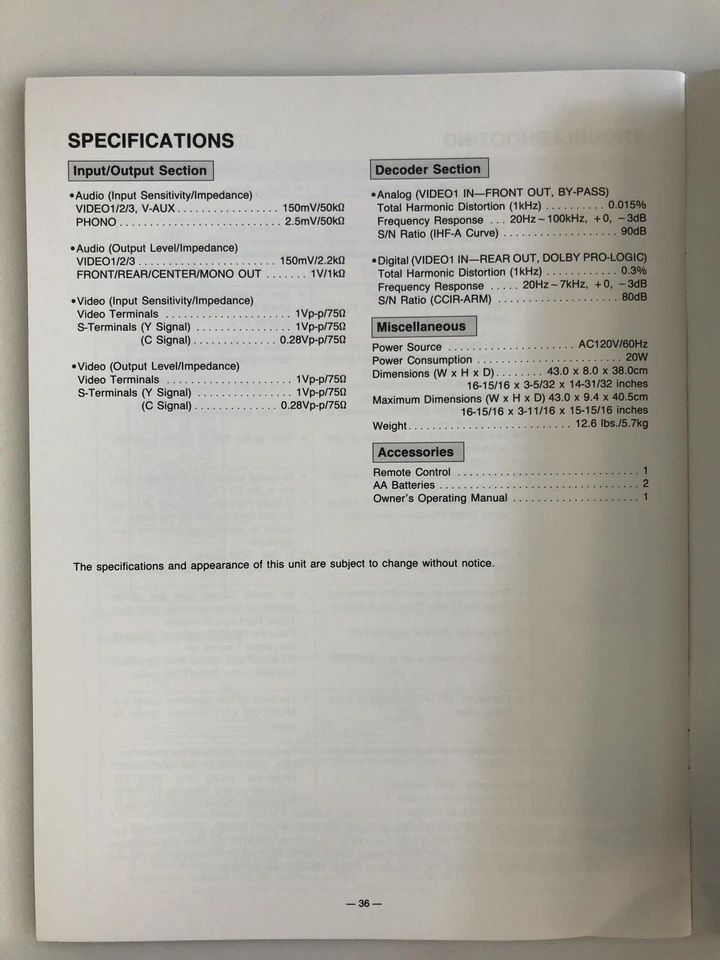 NEC PLD-710 Surround Sound Processor ***NEW*** - Image 3 of 4