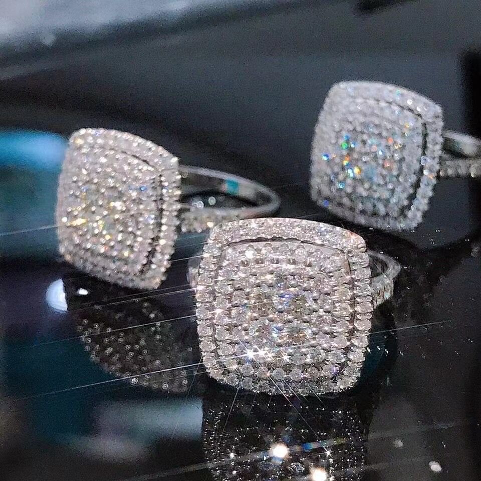 Gorgeous Cubc Zrcon 925 Slver Necklace Pendant Annversary Party