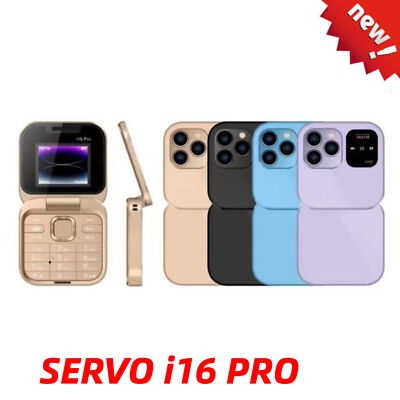 2024 New  Mini Flip Mobile Phone 2 SIM Card Small.Display Foldable Cell、Phone-