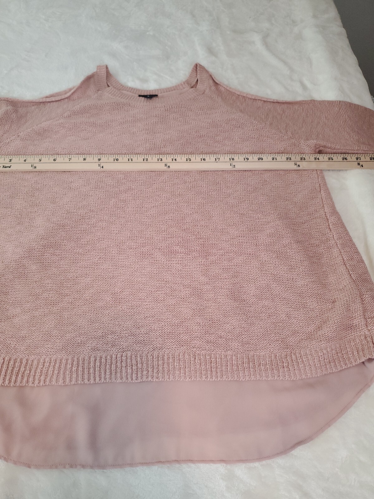 Torrid Layered Split Back Cold Shoulder Blush Pin… - image 13